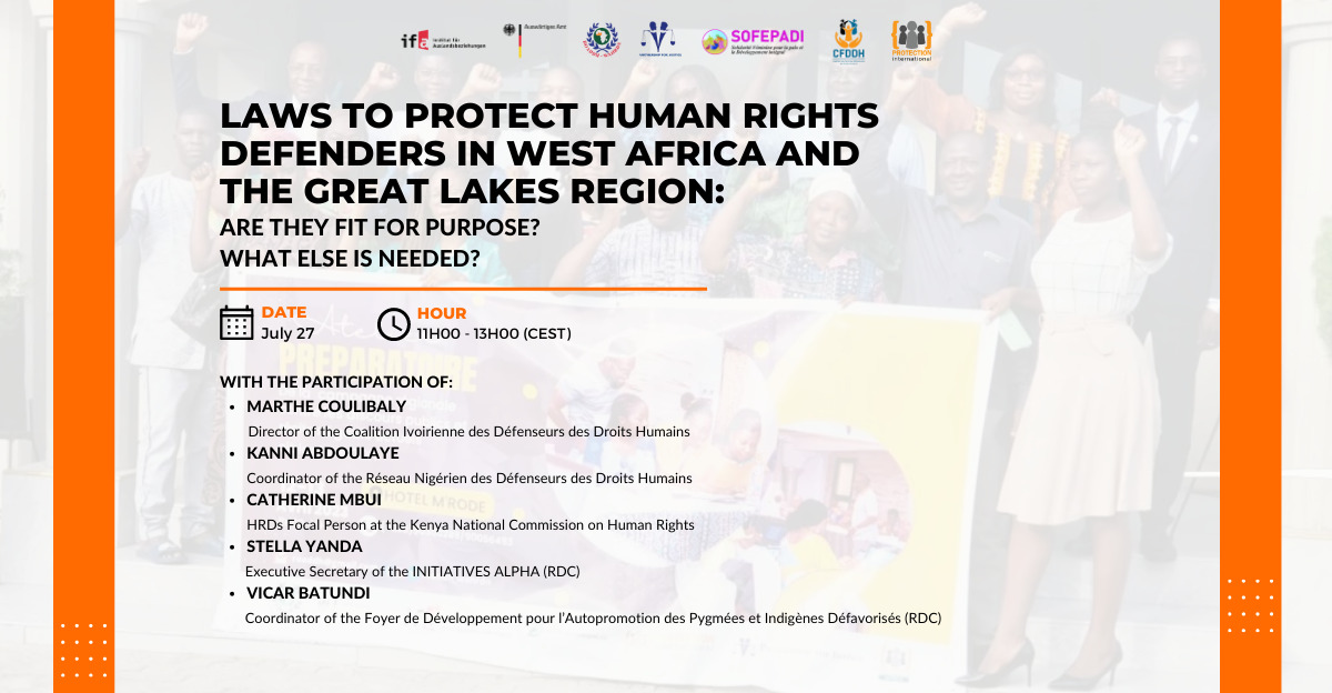 Join The Webinar Laws To Protect Human Rights Defenders